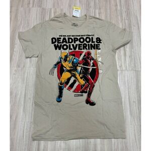 Marvel Deadpool Wolverine Did We Just Become Best Buds Graphic T Shirt Mens SM